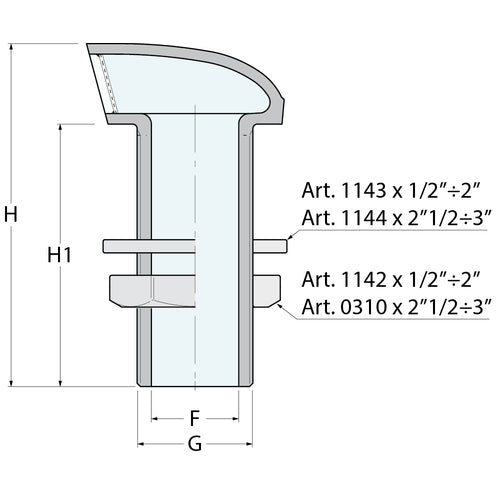 Guidi Entlüftung „Space“ - G 1''1/2