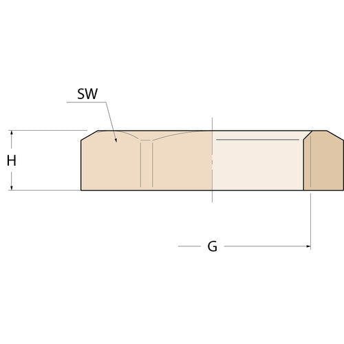 Guidi Flache Kontermutter - G 3''