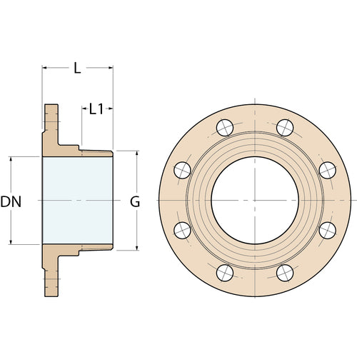 Guidi Flansch M - DN 150 G 6'' PN 16