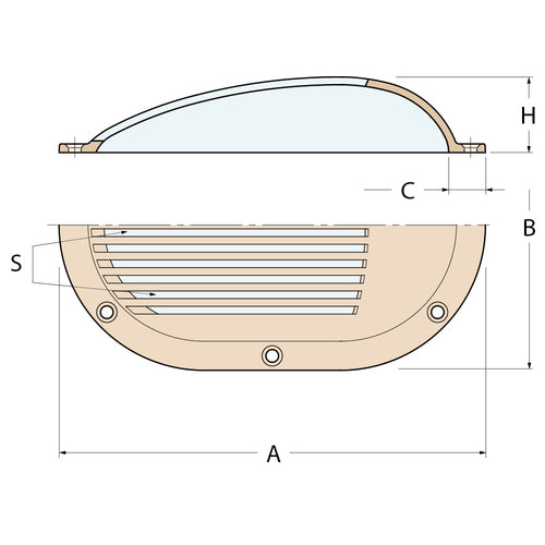 Guidi Gefräste eckige Kappe - 4''