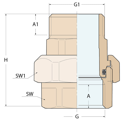 Guidi Geradedüse-MF konisch - G 2''