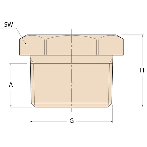 Guidi Gewindekappe M - G 1/2''