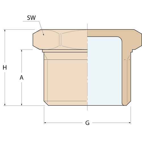 Guidi Gewindekappe M - G 1''