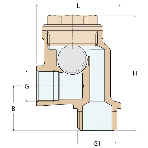 Guidi Siphon-Ventil - G 1/2''
