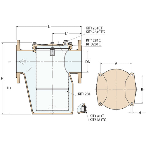 Guidi Wasserfilter - DN 150 PN 16
