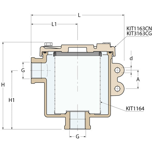Guidi Wasserfilter „Ionio“ - G 1''