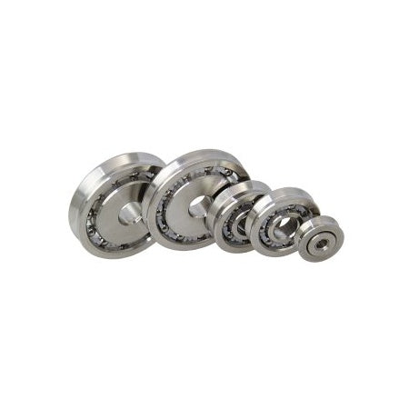ALLEN Rolle kugelgelagert Edelstahl 16x5 -38x8mm, Bohrung 3-8mm