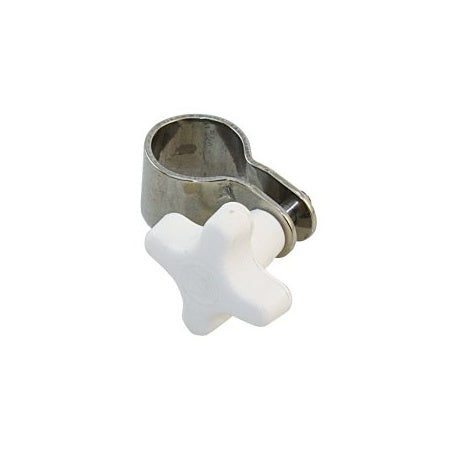 Rohrgelenkschelle mit Griffschr. A4/Nylon für Rohr 20-22mm,Schraube 6-8mm zöllig