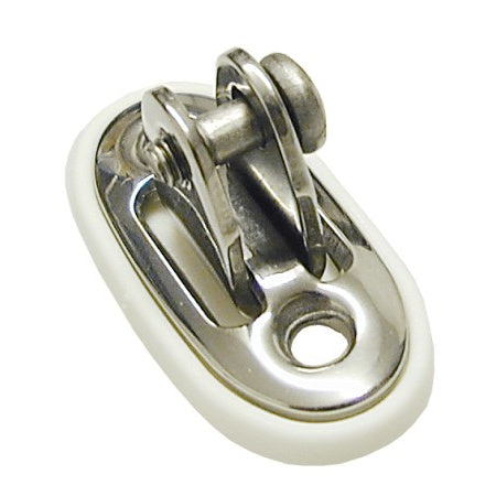 Verdeckbeschlag, A4/Nylon Zöllig/metrisch Bolzen 6 mm, weiß