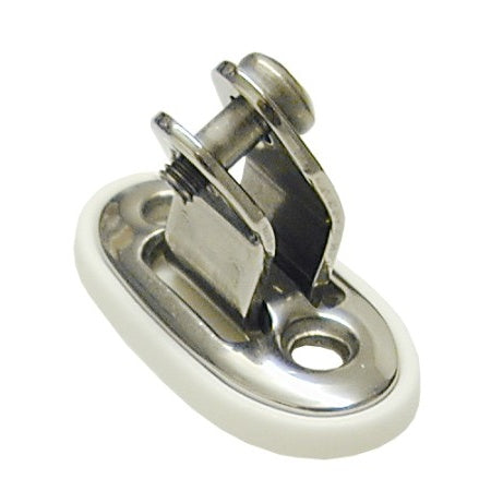 Verdeckbeschlag, A4/Nylon Zöllig/metrisch Bolzen 6 mm, weiß