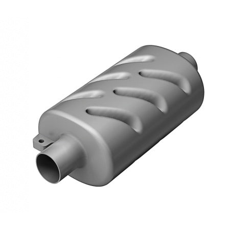 Auspuff-Mittelschalldämpfer Kunststoff für 40 bis 102 mm Abgasschlauch