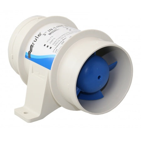 RULE Motorraum-Gebläse 12/24V 3800L/min, für Schlauch 75/100mm