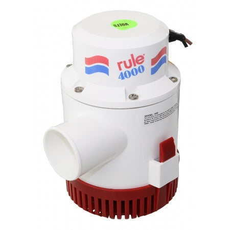 RULE Hochleistung Bilgepumpe Typ 1500, 2000, 3700, 4000, 12 oder 24 Volt