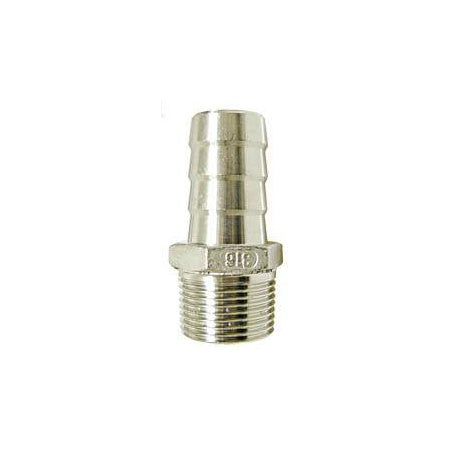 Schlauchtülle mit Außengew. A4 3/4"-1 1/2" für Schlauch 19-38mm