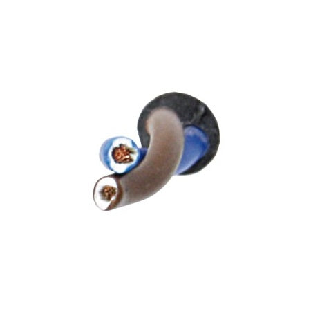 Stromkabel Zweiadrig H05VV-F Cu/PVC feinstdrähtig 2x1,5/2,5qmm blau/braun 10/100m