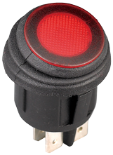 Allpa Wasserdichter Schalter (Ip65) Mit Led-Indikator, 3-Polig, On-Off