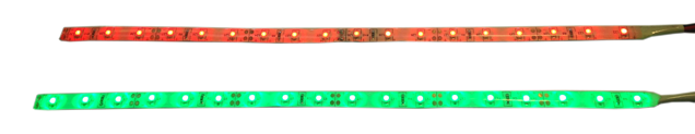 Allpa Satz Led Streifen Flexibel Mit Kleberand; 1x Rot + 1x Grün