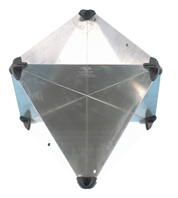 Allpa Aluminium Radarreflektor, Zusammenlegbar, 300x215x215mm, Echofläche: 8m², 470gr
