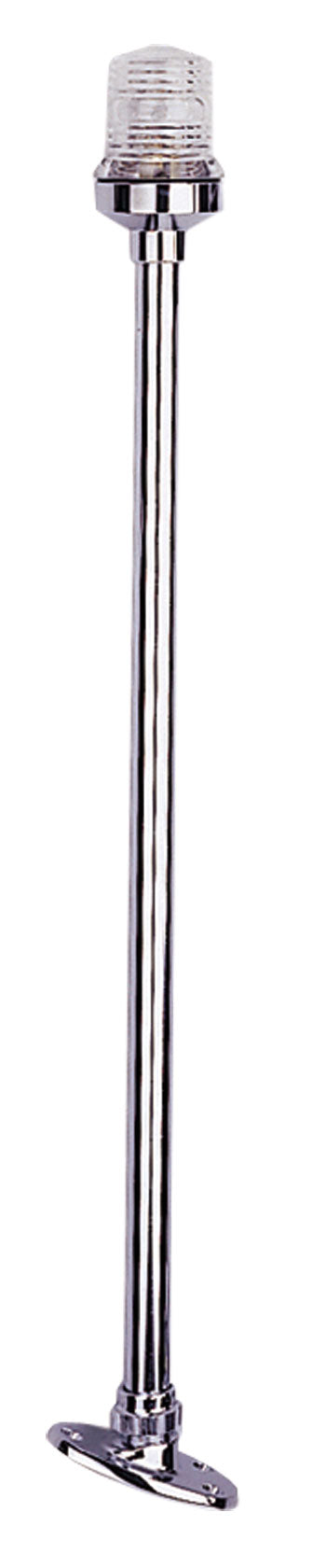 Allpa Navigations Stablaterne, Teleskopisch, 12v/8w, 360°, Niro Gehäuse, Klare Linse, H=610mm
