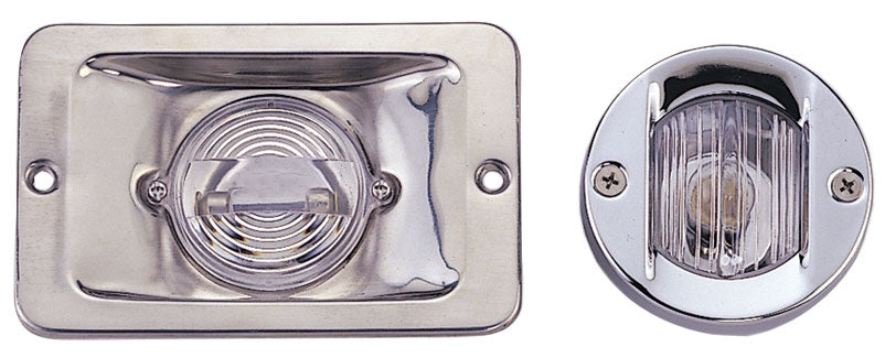 Allpa Hecklaterne, Rechteckig, 12v/8w, 135°, Niro Gehäuse, Klare Linse