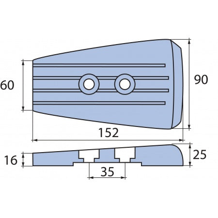 Anode, Kavitationsplatte Zink/Magnesium/Aluminium für Volvo SXA/DPSA