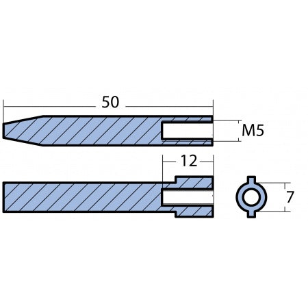 Motoranode Zink&nbsp;Innengew. M5 für Yamaha 25-250PS