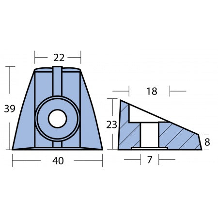 Blockanode Aluminium 41x38x21mm für Suzuki DT 4-5PS (1988-2002)