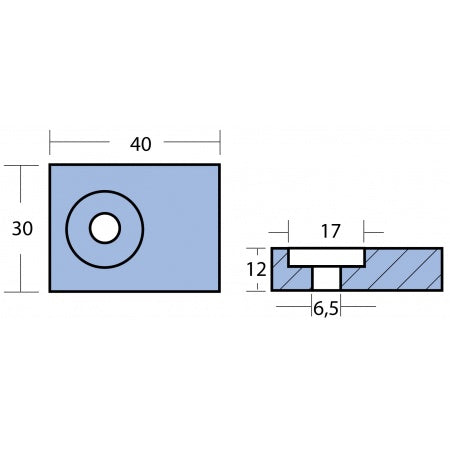 Blockanode Aluminium / Magnesium Suzuki DF 9,9-300PS (97-08), DT 9,9-200 (88-00)