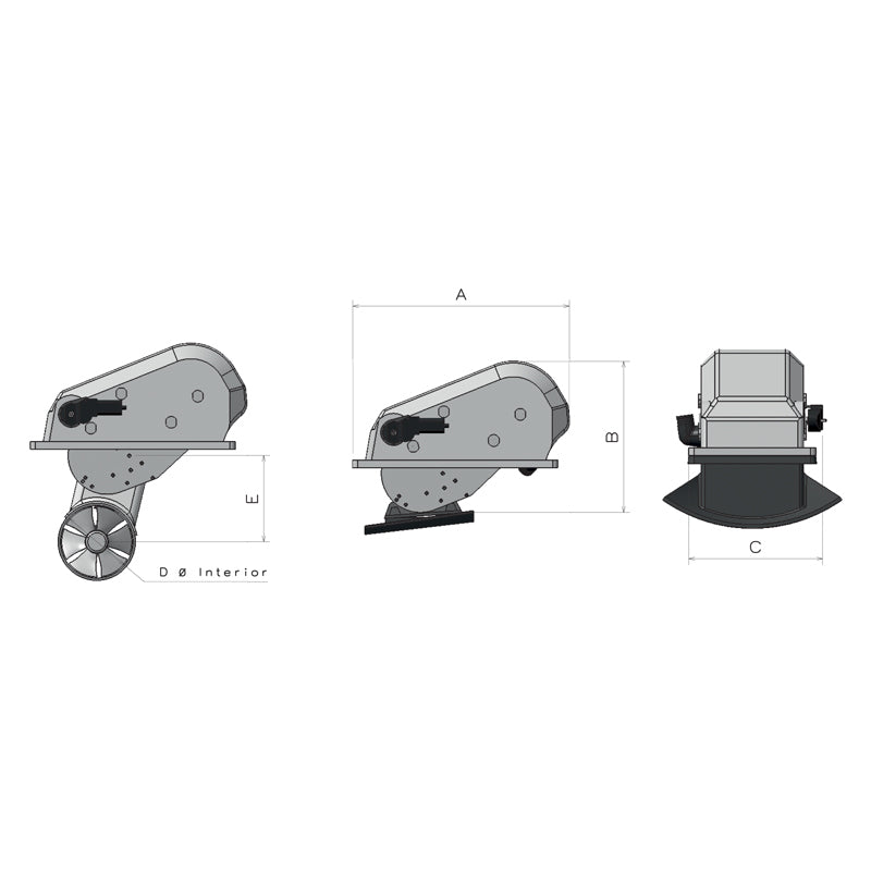 MAXPOWER Bugstrahlruder Compact Retract 12V