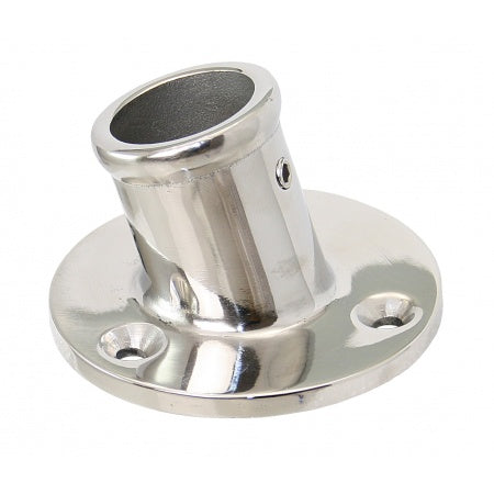 Flaggenstockhalter mit Ablauf, schräg A4 25mm