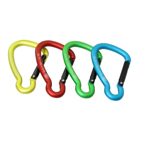 KONG Karabiner asym. Alu 5-8mm rot/schwarz