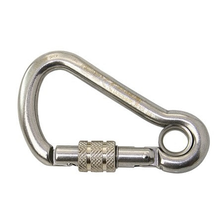 KONG Karabiner asym. mit Überwurfmutter und Kausche A4