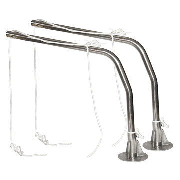 Allpa Satz Niro Davits mit Fuss aus Edelstahl