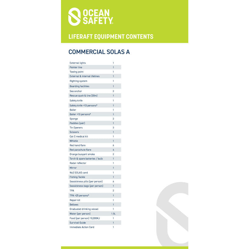 Ocean Safety Rettungsinsel Compact 12A