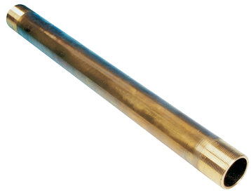Allpa Messing Stevenrohr Ø40x34mm, Für Welle Ø25mm (Ohne Innengewinde)