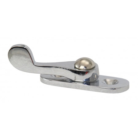 Vorreiber auf Grundplatte, oval A4 Hebel 45mm erhaben