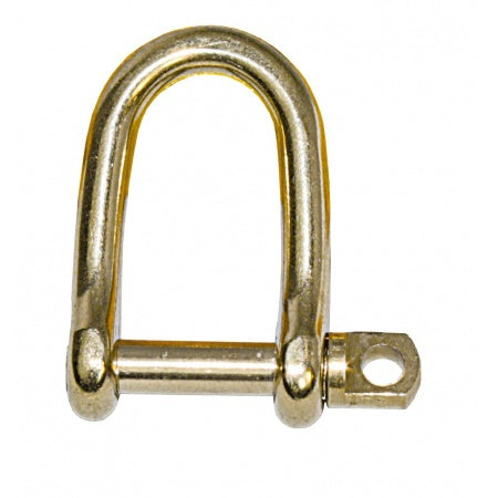 Rundschäkel Messing Pin 4 - 5 mm 10St.