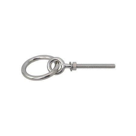 Augbolzen mit metr. Gewinde und Ring A4 M6x55mm, Ring 6x35mm