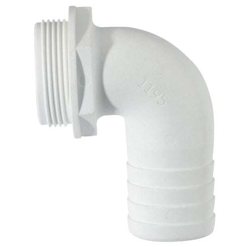 PLASTIMO FITTING 90° 1''1/2 HOSE D38 BLACK WATER
