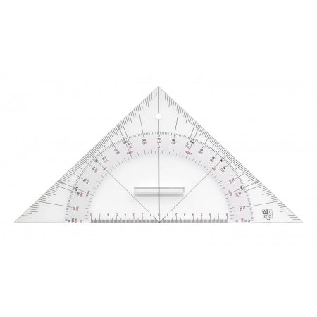 Anlegedreieck mit festem Griff Plexiglas 330mm