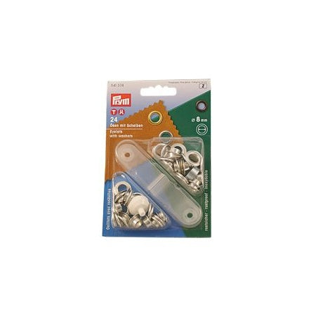 PRYM Ösen-Set mit Schlagwerkzeug MsNi Auge 8-14mm 10-25St. SB-Pack