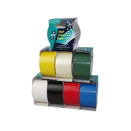 PSP Gewebeband, selbstkl. Cloth Tape 25/50mm 5/10/50m diverse Farben