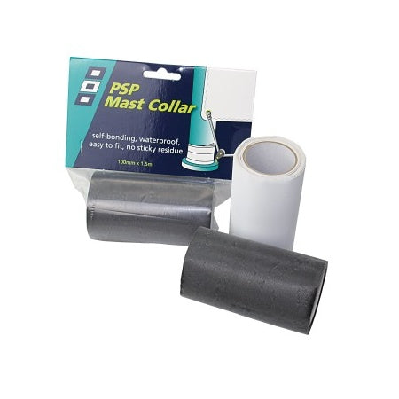 PSP Mastkragen-Klebeband Mast Collar 100mm 1,5m weiß/schwarz
