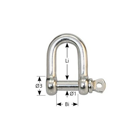 Rundschäkel weit A4 Pin 5-8 mm 10St.