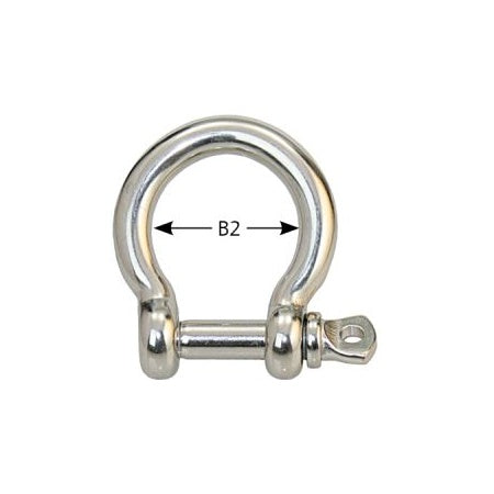 Rundschäkel geschweift A4 Pin 3-10 mm 2/10St.