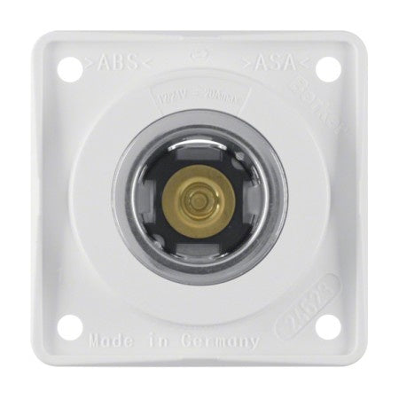 BERKER Steckdose Integro-Modul 12V 20A polarweiß / schwarz/ braun