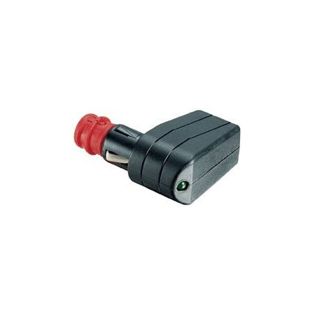 PRO CAR Universalstecker, 90° 12/24V mit Sicherung 8A und LED