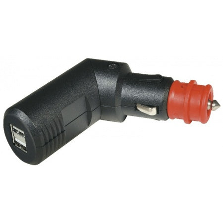 USB Doppelladestecker winkelbar 5V 2x2,5A SB-Pack