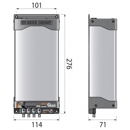 QUICK Ladegerät NRG Low Power SBC500 12 Volt, 40 Amp., 3 Ausgänge, Batterieladegerät