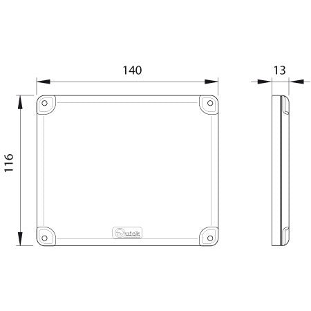 QUICK LED-Deckenstrahler Action 5W Kunstst. 12V 140x116mm, tageslicht, weiß